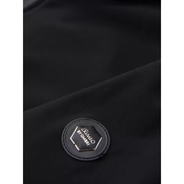  Jachetă cu glugă pentru bărbați OMBRE OM-JANP-0233 NEGRU 