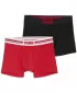 Boxeri pentru bărbați PUMA MEN EVERYDAY PLACED LOGO BOXER 2P 93847605 ROȘU/NEGRU