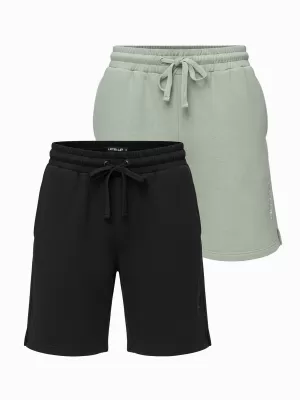 Set de pantaloni scurți pentru bărbați OMBRE Z125 NEGRU/VERDE DESCHIS
