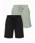 Set de pantaloni scurți pentru bărbați OMBRE Z125 NEGRU/VERDE DESCHIS