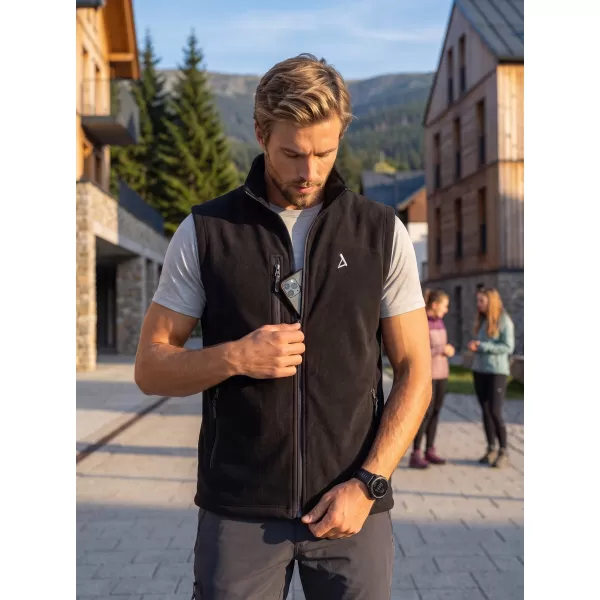  Vestă din lână pentru bărbați ALTISPORT ALM002525 NEGRU 