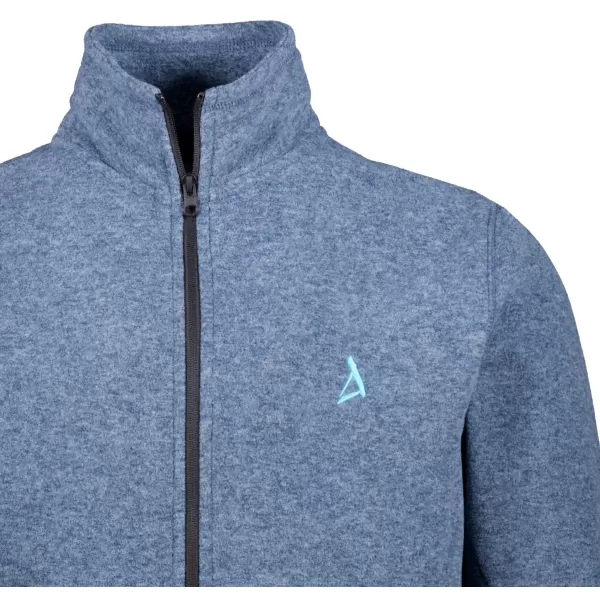  Hanorac pentru bărbați din fleece ALTISPORT ALM002852 EVIDENȚIERI DE DENIM ÎNCHIS LA CULOARE 