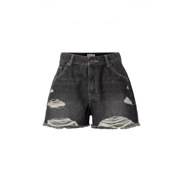  Pantaloni scurți de damă URBAN CLASSICS TB8193 NEGRU SPALAT 