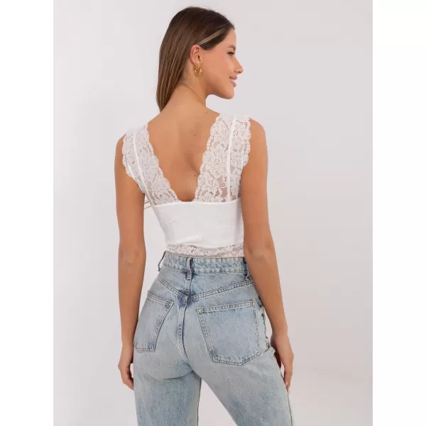  Top pentru femei SUBLEVEL D16048W02345A ALB 