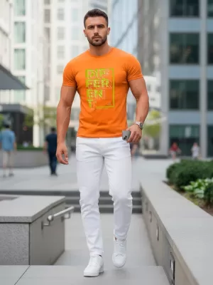 Tricou pentru bărbați DSTREET NX5008R PORTOCALE