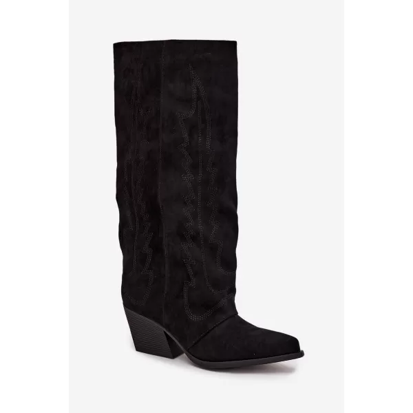  Cizme de cowboy de damă BOTO LQ-160 NEGRU 