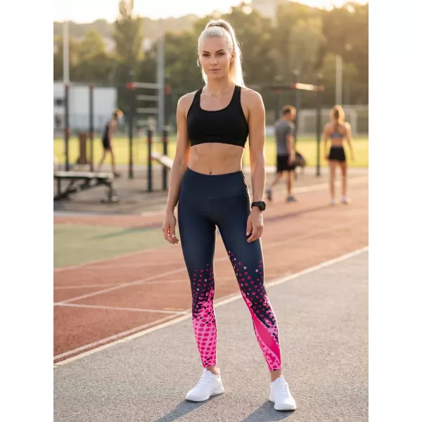  Jambiere premium pentru femei (marimi noi) ALTISPORT VOJ/ALW109LEG05 ROZ-NEGRU 