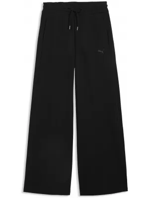 Pantaloni de trening pentru femei PUMA CLASS RELAXED WIDE LEG PANTS 69401301 PUMA NEGRU
