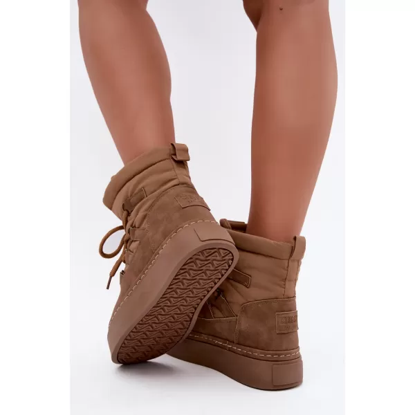  Oameni de zăpadă pentru femei BIG STAR SHOES UU274190 MARO/BEJ 