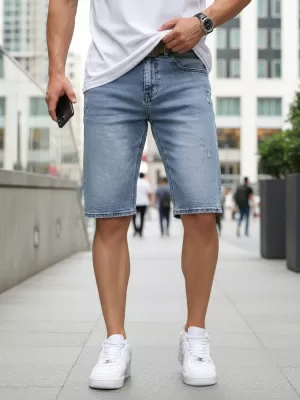 Pantaloni scurți pentru bărbați DSTREET SX2577 ALBASTRU