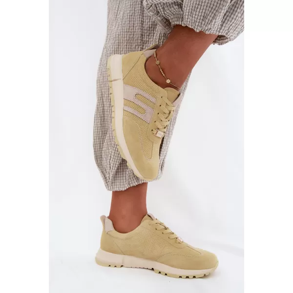  Pantofi de dama BOTO GD-XW-1054 GALBEN/BEJ 