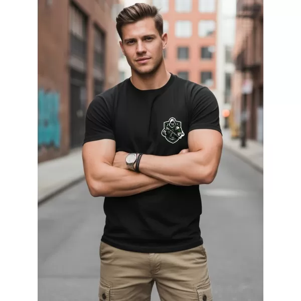  Tricou pentru bărbați DSTREET NX089R NEGRU 