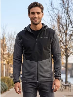 Hanorac sport ultraușor pentru bărbați ALPINE PRO ZOLL NEGRU