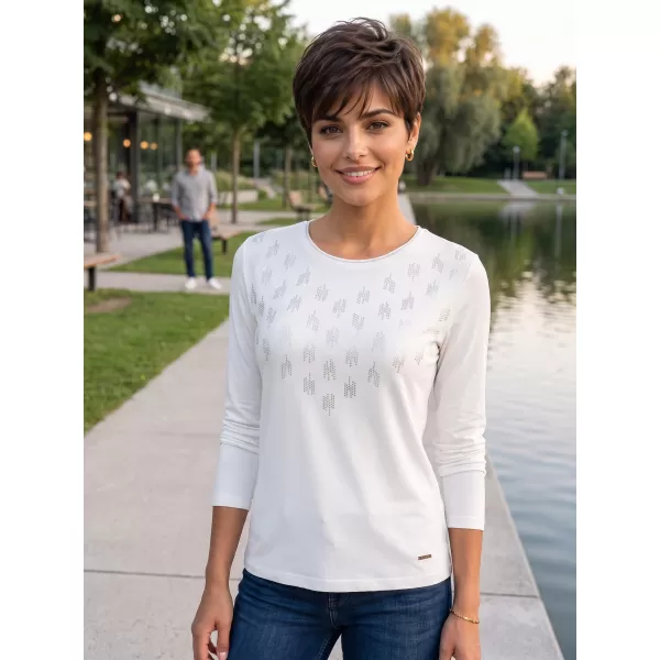  Tricou de damă ALTISPORT IDIARA ALB 