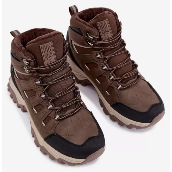  Pantofi pentru bărbați BIG STAR SHOES UU174316 UMBRE MARO/BEJ 