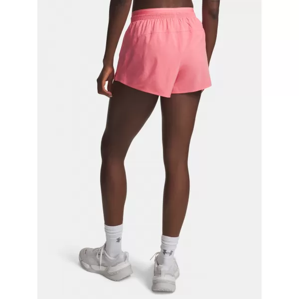 Pantaloni scurți de damă UNDER ARMOUR VANISH WOVEN 3IN SHORTS 6009965-600 ROZ 