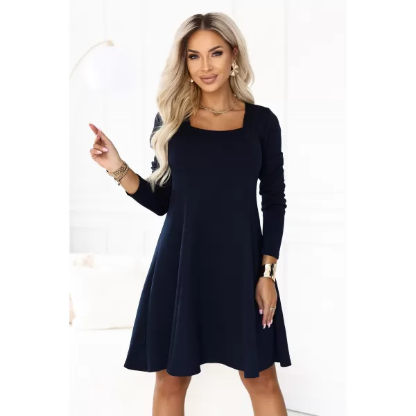  Rochie NUMOCO 574-4 ALBASTRU ÎNCHIS 