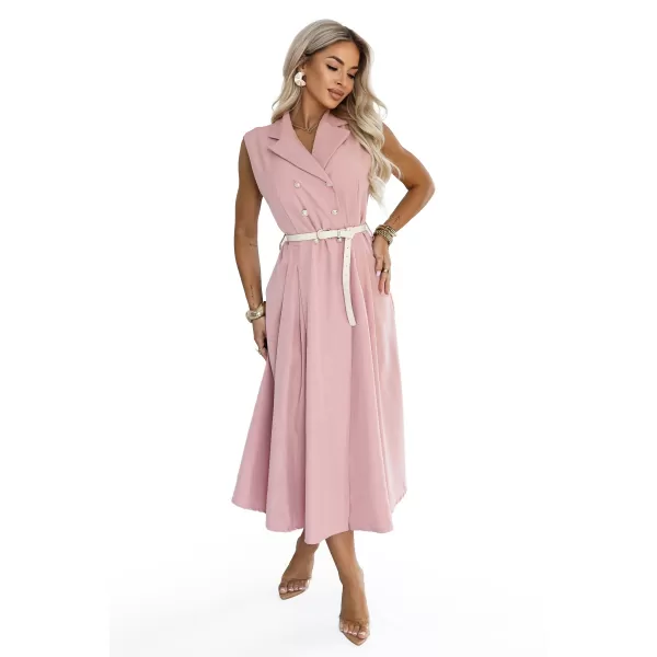  Rochie NUMOCO 596-6 ROZ PUDRA 