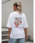 Tricou pentru femei DSTREET NX9502RY-WH-O ALB