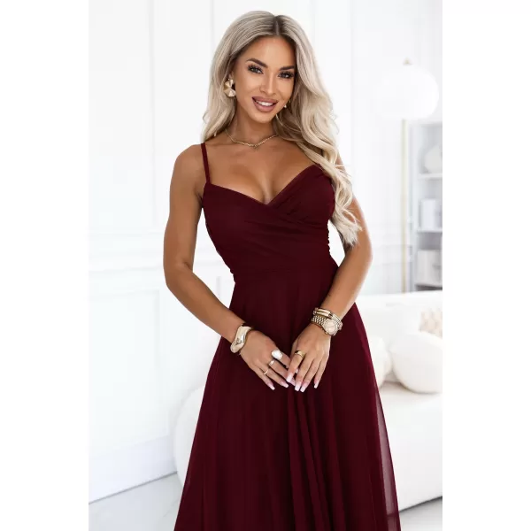  Rochie de femei NUMOCO 681-3 BURGUNDIA 