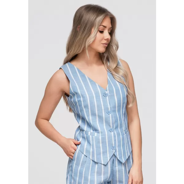  Vesta de dama OMBRE OW-VE-E0008 ALBASTRU 