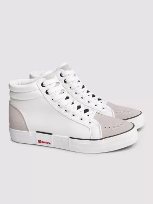 Adidași pentru bărbați OMBRE OM-FOTH-0240 ALB ȘI BEJ