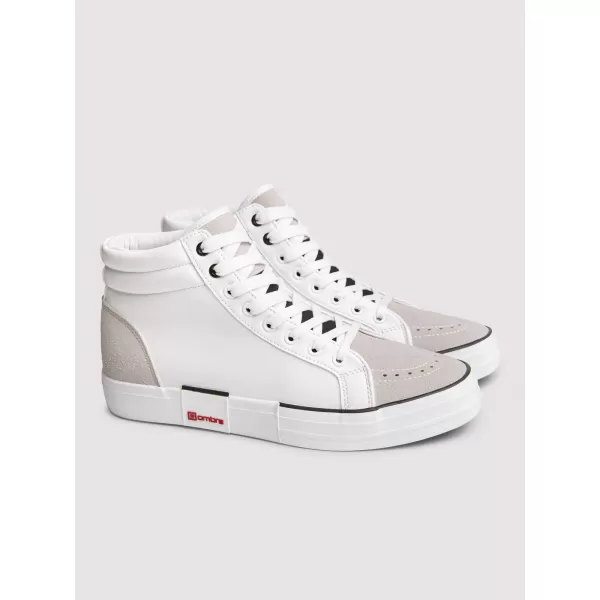  Adidași pentru bărbați OMBRE OM-FOTH-0240 ALB ȘI BEJ 