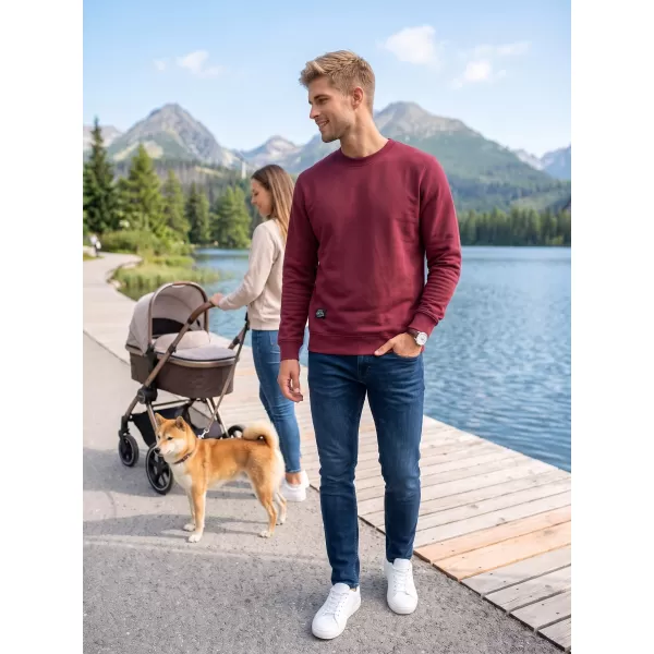  Hanorac pentru bărbați ALTISPORT NP/ALMST43001 BURGUNDIA 