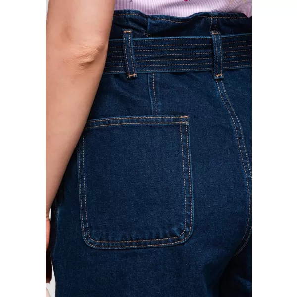  Pantaloni scurți de damă OMBRE OW-ST-E0011 DENIM ÎNCHIS LA CULOARE 