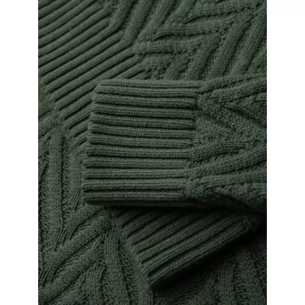  Pulover pentru bărbați OMBRE OM-SWSW-0190 VERDE STINS 