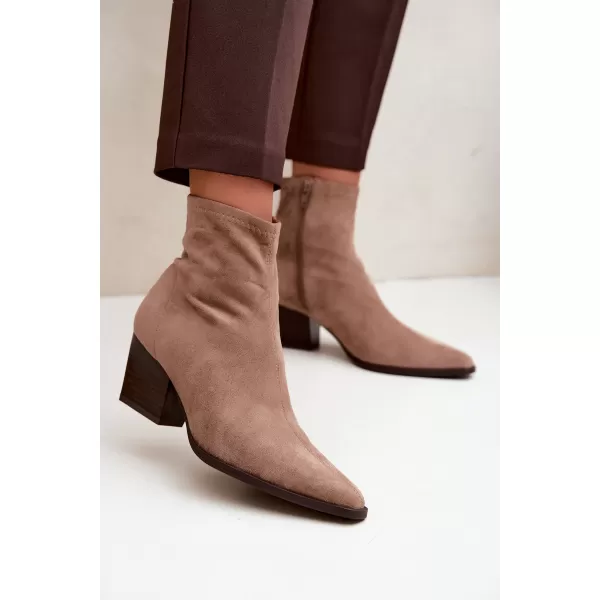  Botine de dama BOTO D-209 BROWN MARO 
