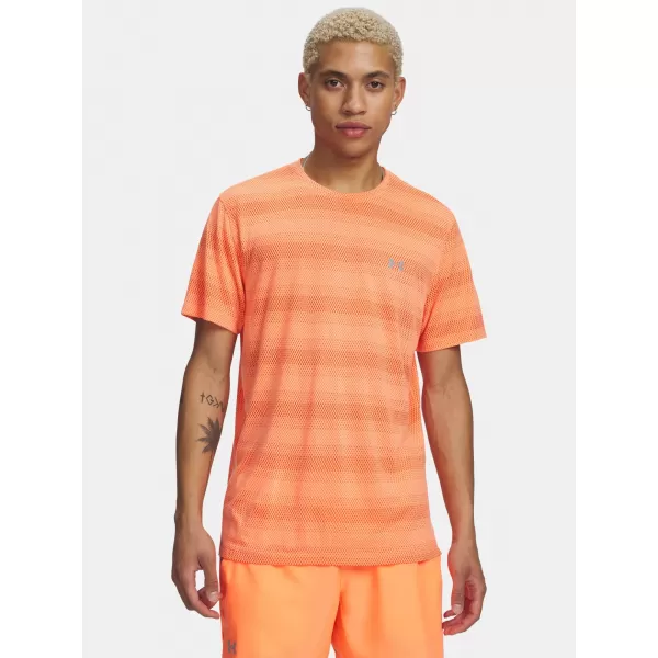  Tricou pentru bărbați UNDER ARMOUR VELOCITI SS 6009517-824 PORTOCALE 