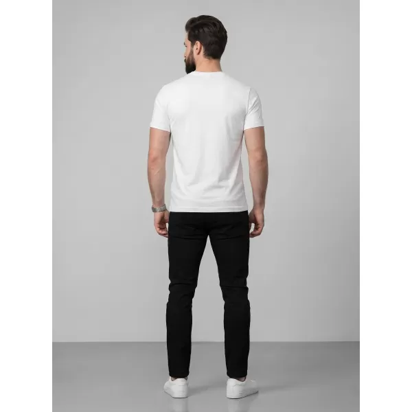 Tricou pentru bărbați 4F WMM00TTSHM3339 ALB 