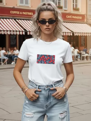 Tricou pentru femei DSTREET NX8014RY-WH ALB