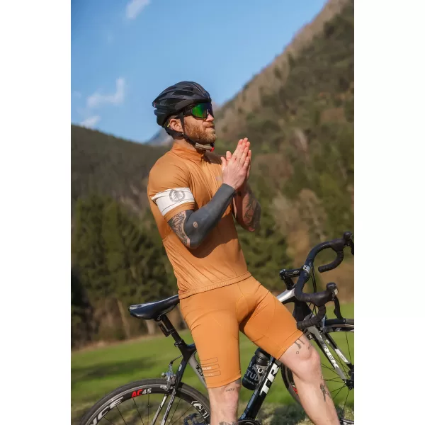  Tricou de ciclism pentru bărbați NORDBLANC CAMEL NBSMF8079 MARO 