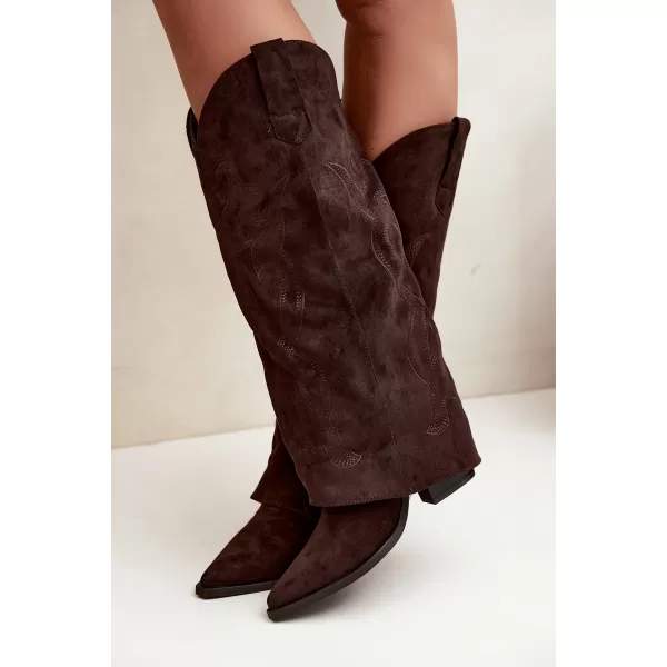  Cizme de cowboy dama BOTO 2588A MARO 