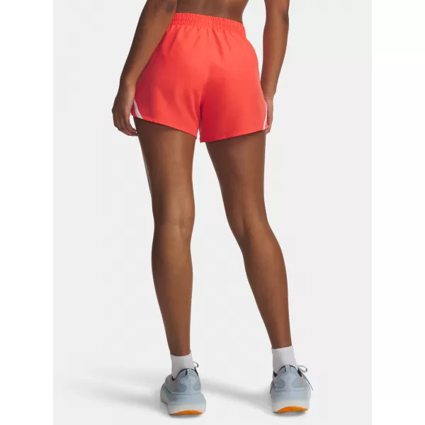  Pantaloni scurți de damă UNDER ARMOUR UA FLY BY 3'' SHORTS 1382438-690 ROŞU 