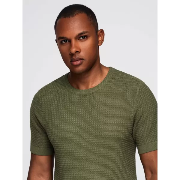  Tricou pentru bărbați OMBRE OM-TSCT-0303 MĂSLINE 