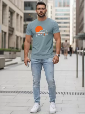 Tricou pentru bărbați DSTREET NX5091R-SB ALBASTRU