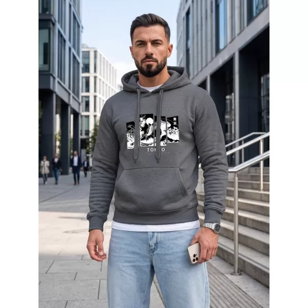  Hanorac pentru bărbați DSTREET NX5146BX-05-09 GRI ÎNCHIS 