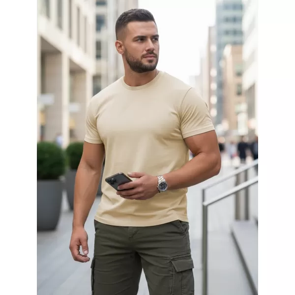  Tricou pentru bărbați DSTREET RX5676 BEJ 