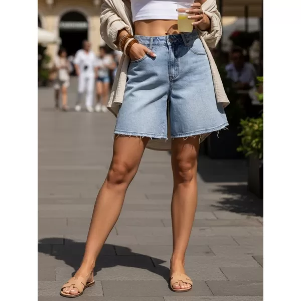  Pantaloni scurți de damă DSTREET SY0499 ALBASTRU 