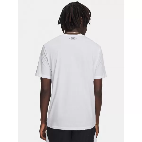  Tricou pentru bărbați UNDER ARMOUR M OVAL WM SS 6011075-100 ALB 