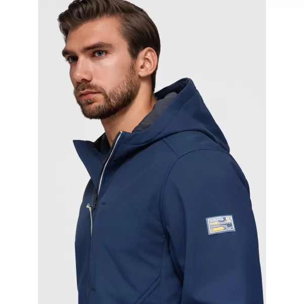  Jachetă softshell pentru bărbați OMBRE OM-JANP-0292 ALBASTRU MARIN 