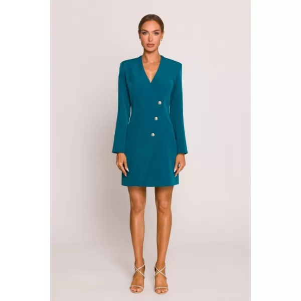  Rochie MOE M793 ALBASTRU OCEANIC 