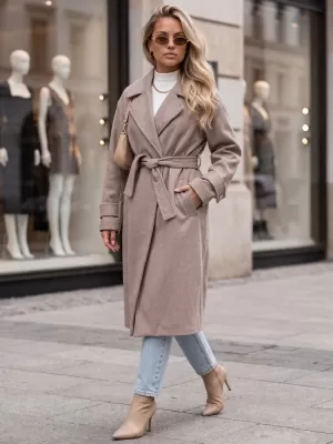 Palton de damă DSTREET NY0810 FANGO