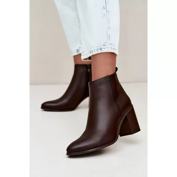  Botine de dama SERGIO LEONE BT-50-S CIOCOLATĂ 