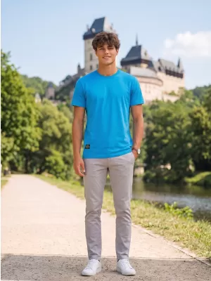 Tricou pentru bărbați ALTISPORT NP/ALMST20001 ALBASTRU OCEANIC