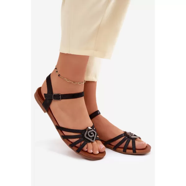 Sandale de dama S.BARSKI KV61-6056 NEGRU 