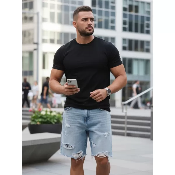  Tricou pentru bărbați DSTREET RX5671 NEGRU 
